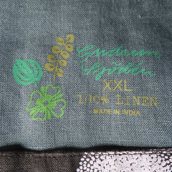 Gudrun Sjoden linen dress big dot circle print XXL - Picture 4 of 13